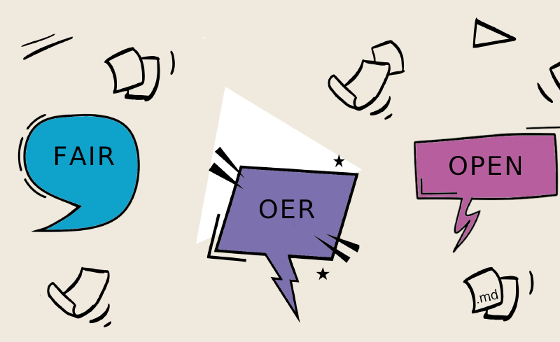 Beitragsbild InkluTrain-Workshop. Grafik: Linda Zollitsch. Icons: Open Doodle (CC0 1.0) & Pixabay (Pixabay Content License).