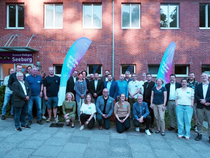 The participants of the FDM.SH events as part of the Digital Week Kiel 2024. Credits, Copyright: FDM.SH; Fotos: Leon Voigt.