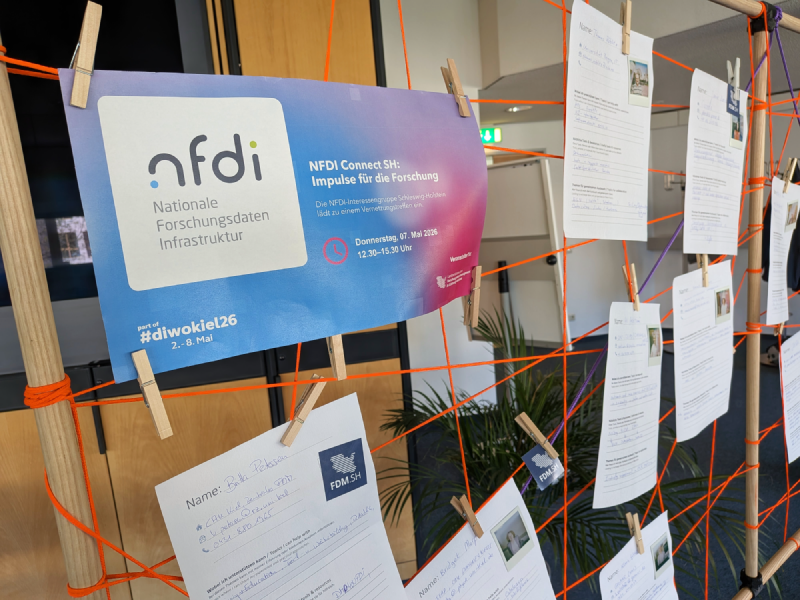 Steckbriefe der NFDI-Affiliierten. Foto: FDM.SH