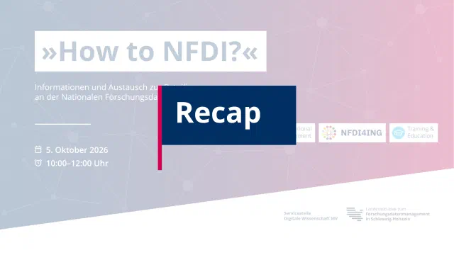 NFDI im Überblick: Workshop gab Orientierung für Einstieg und Beteiligung